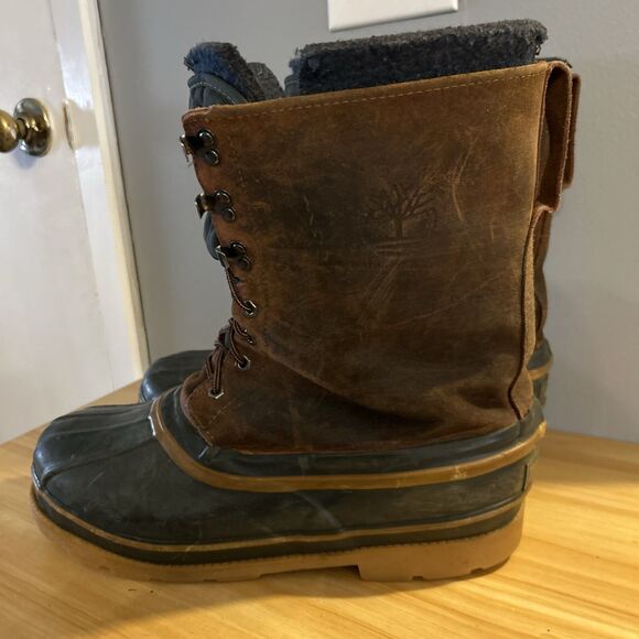 Timberland Mens 11 Insulated Duck Boots 24086 Removable Wool Rayon Inserts - Picture 2 of 11